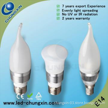 E27 LED Bulb Candle with 180 Beam Angle,Long Lifespan